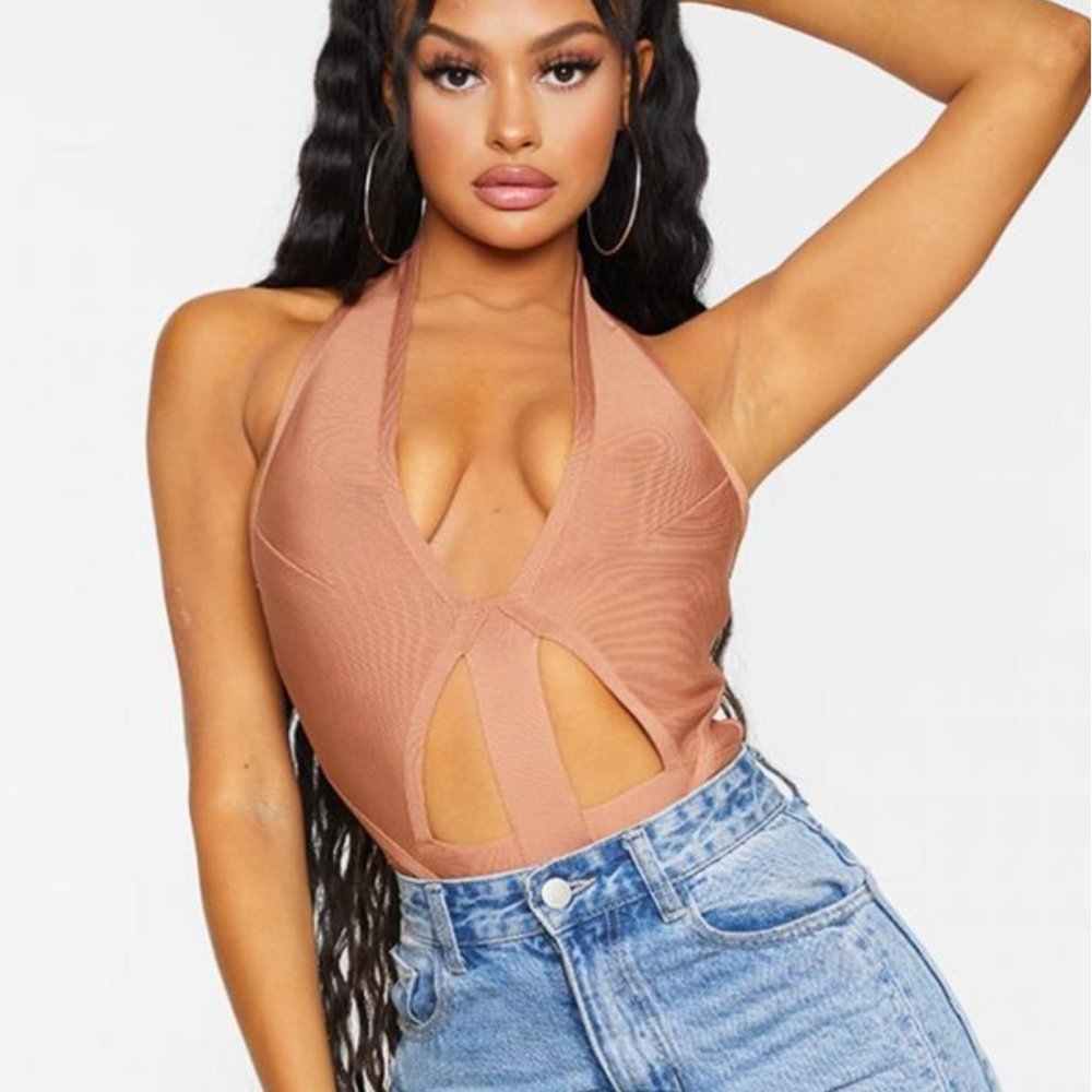 Halter Bandage Bodysuit